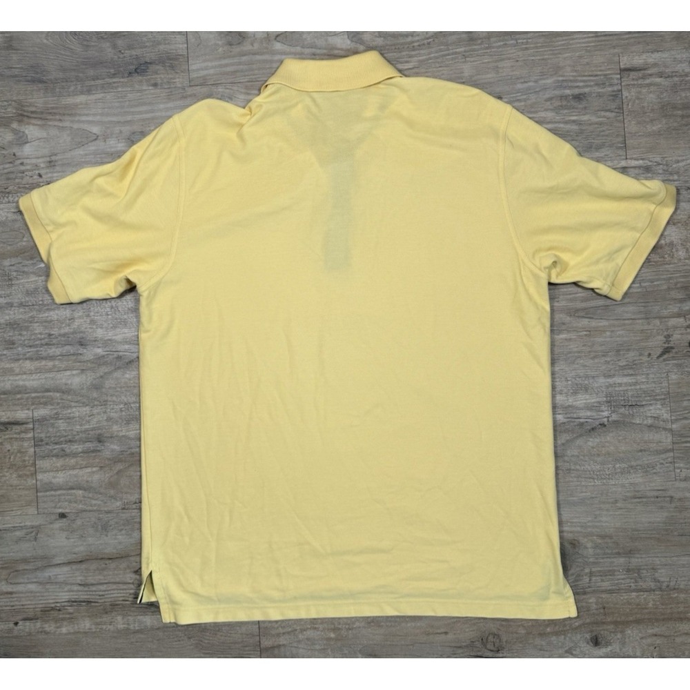 Brooks Brothers Country Club Golf Polo Yellow Performance Knit Mens Size L - Picture 6 of 7